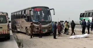 টাঙ্গাইলে বাসের ধাক্কায় মোটরসাইকেল আরোহী নিহত
